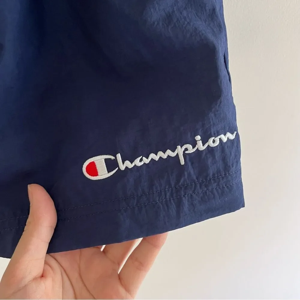 Champion // NWT Blue High Waisted Shorts - Picture 5 of 5